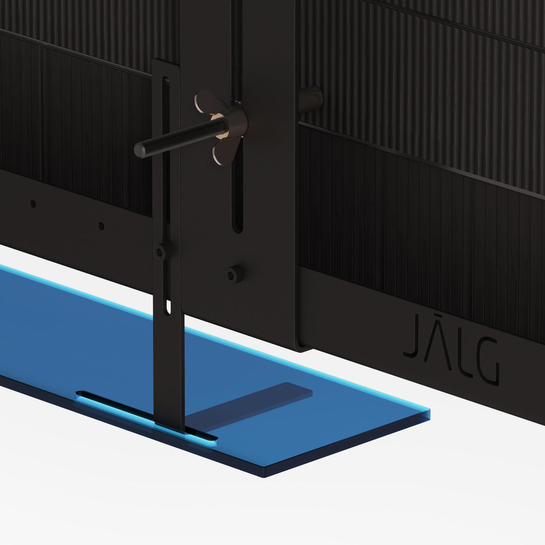 Acrylic Blue tv stand for 42"-55" TV - JALG TV Stands
