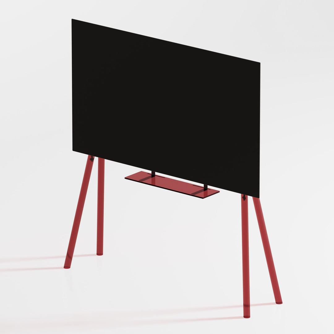 Acrylic / Red 42"-55" - JALG TV Stands