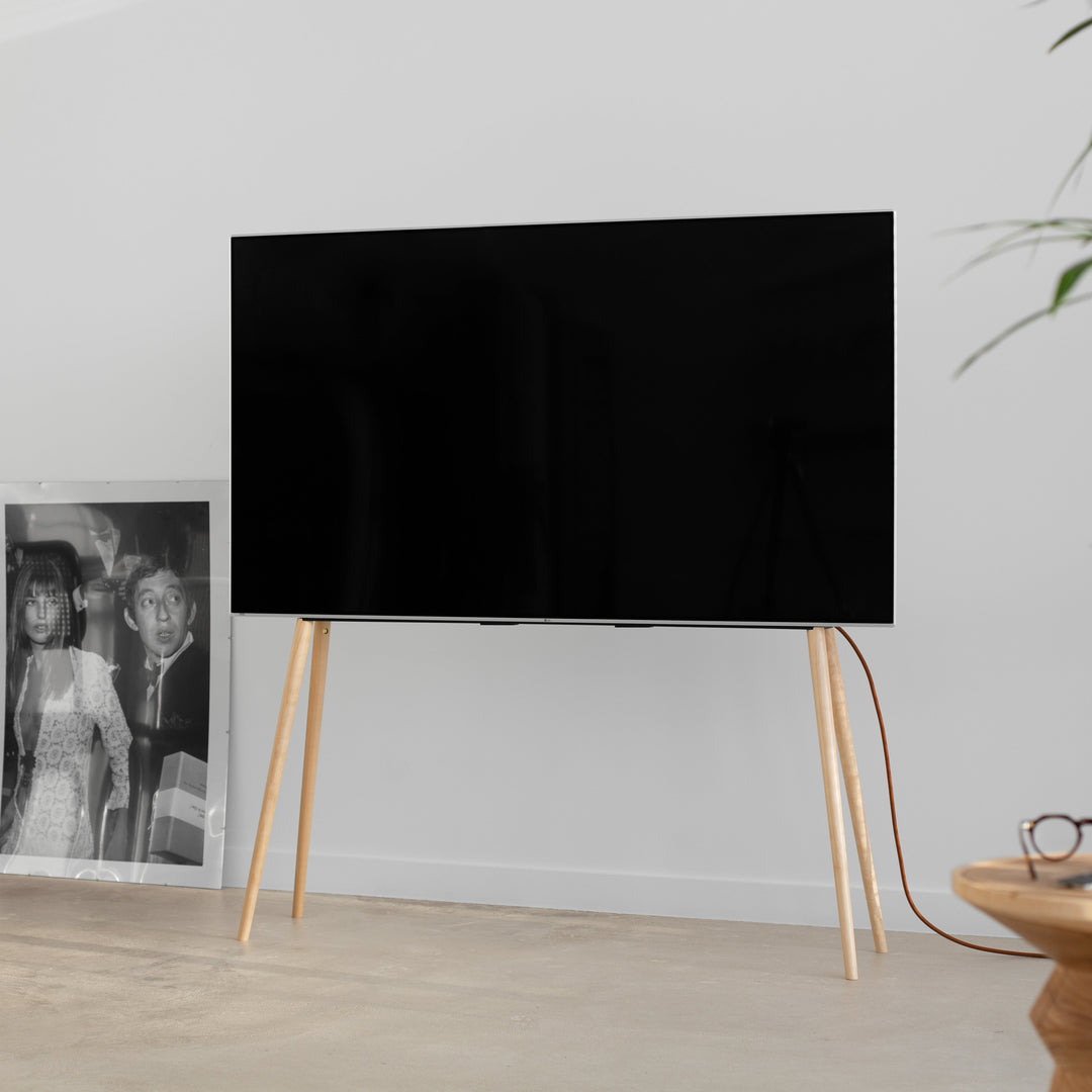 BIRCH XL / Natural Glossy 55"-77'' - JALG TV Stands