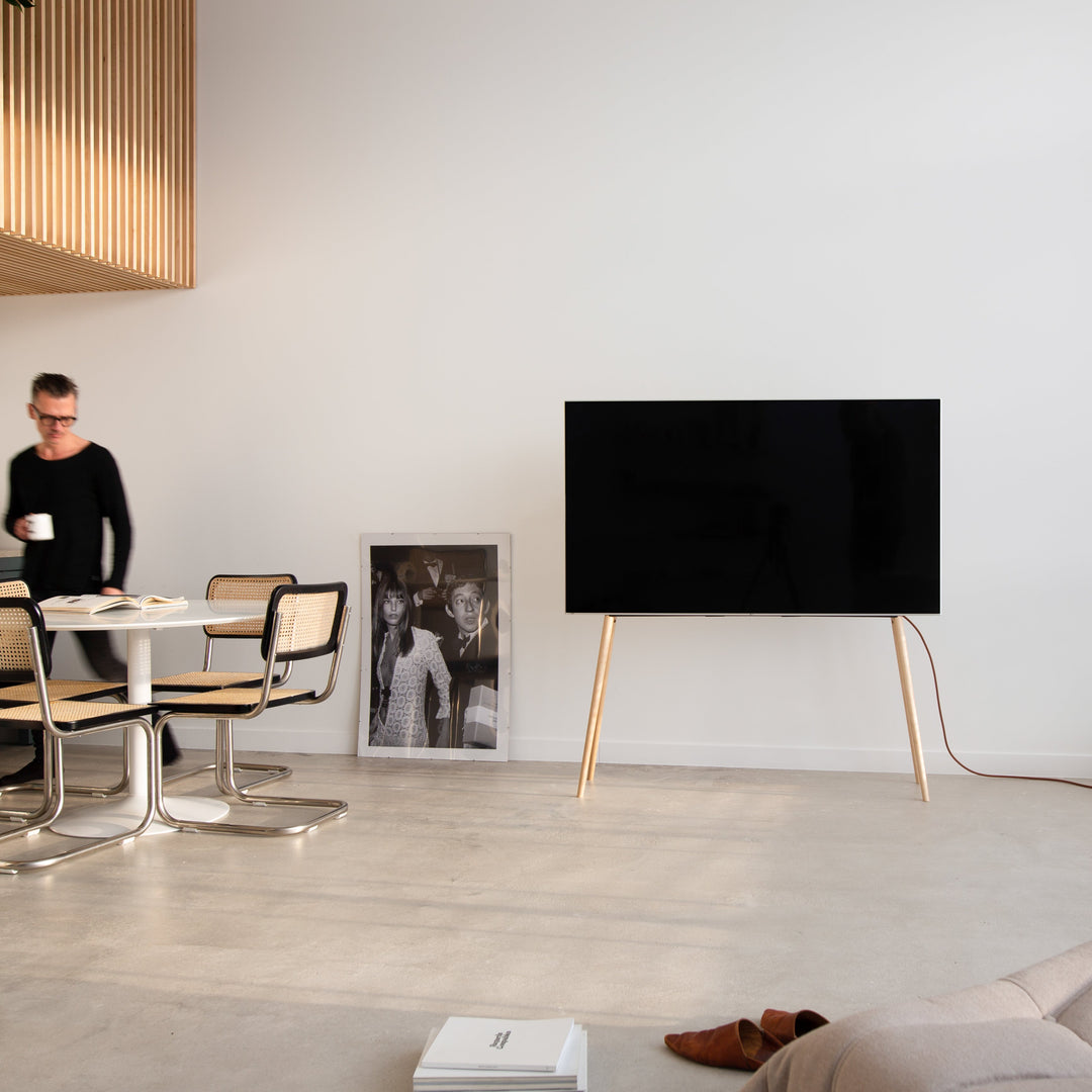 BIRCH XL / Natural Glossy 55"-77'' - JALG TV Stands