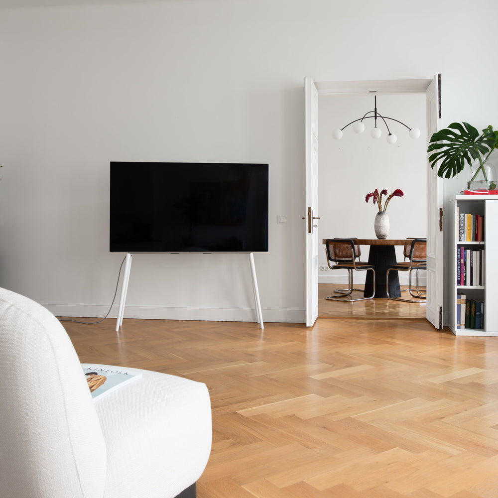 BIRCH XL / WHITE 55"-77'' - JALG TV Stands