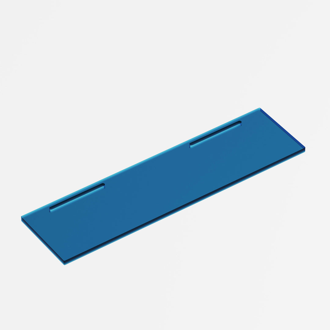 BLUE Acrylic Shelving Plate (brackets are included) - JALG TV Stands