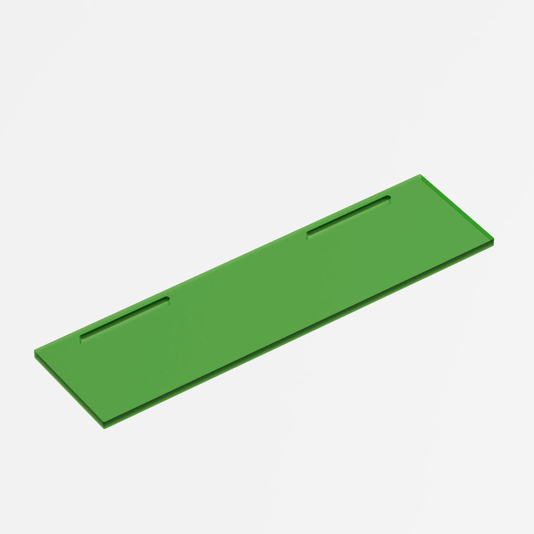 GREEN Acrylic Shelving Plate (brackets are included) - JALG TV Stands