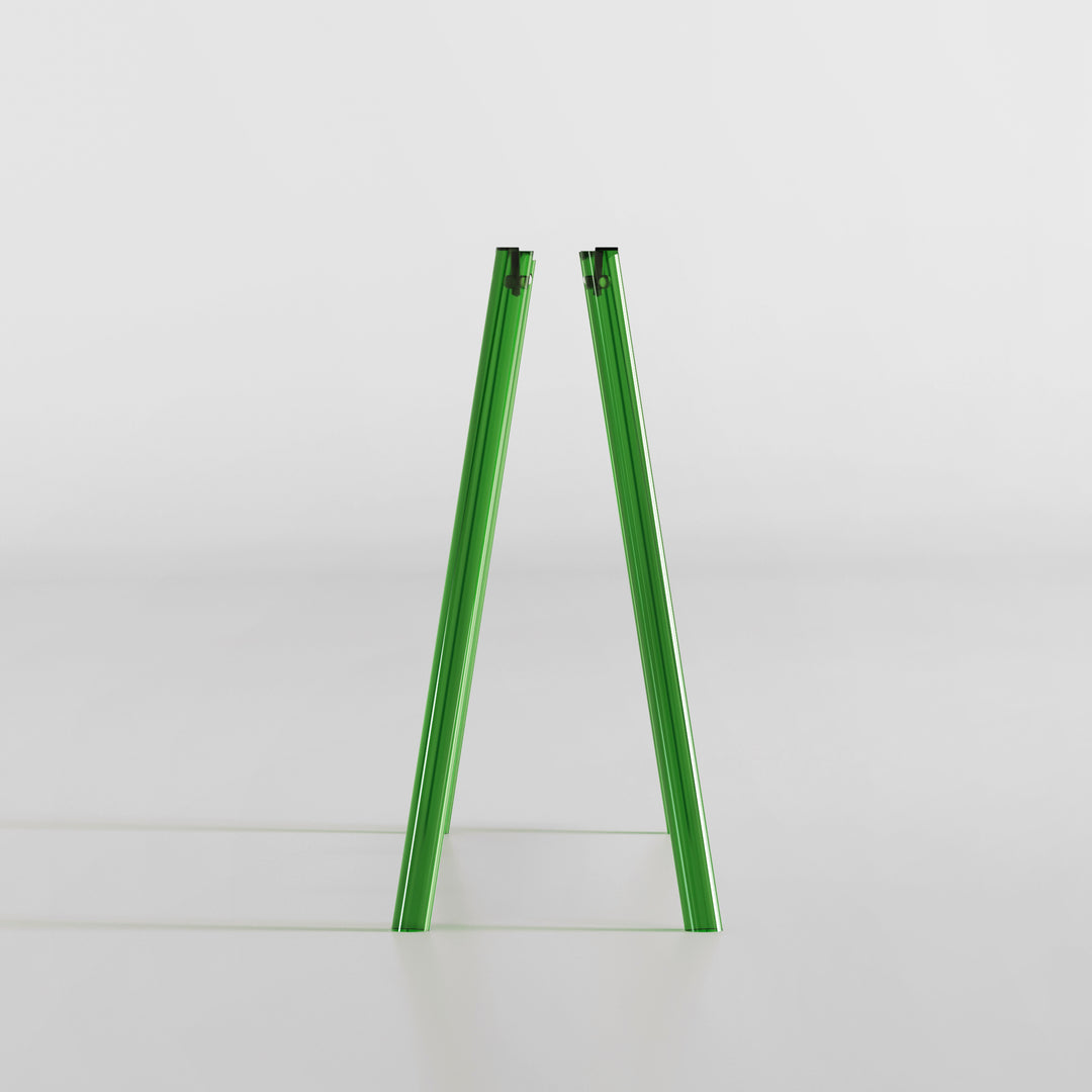 JALG TV Stand Acrylic Green set of 4 interchangeable legs