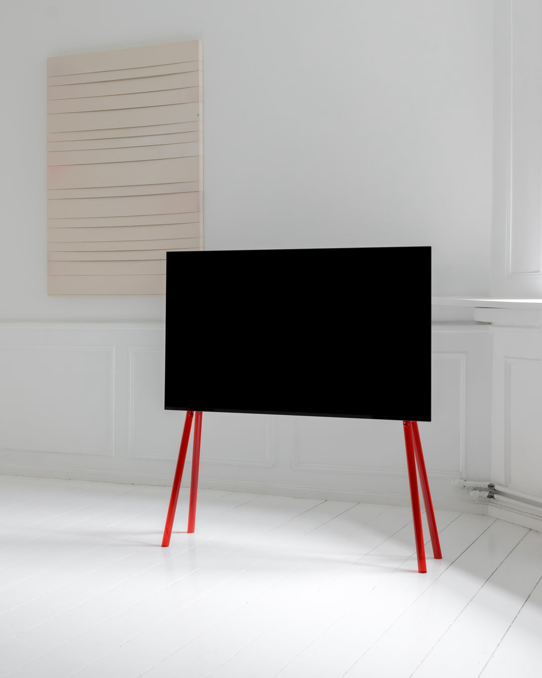 JALG TV Stand Acrylic Red set of 4 interchangeable legs