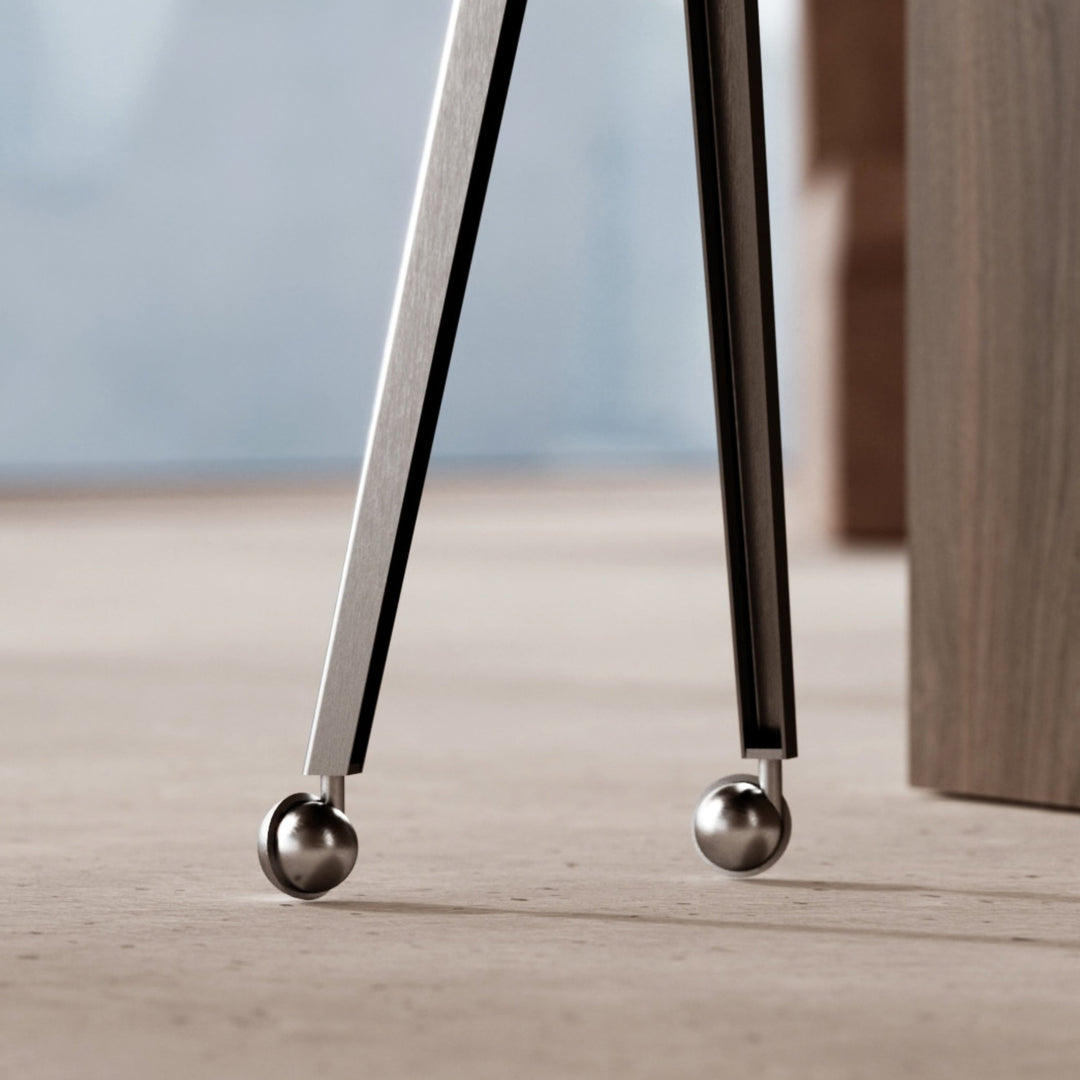 STAINLESS STEEL Wheels - Scandinavian design - JALG TV Stands