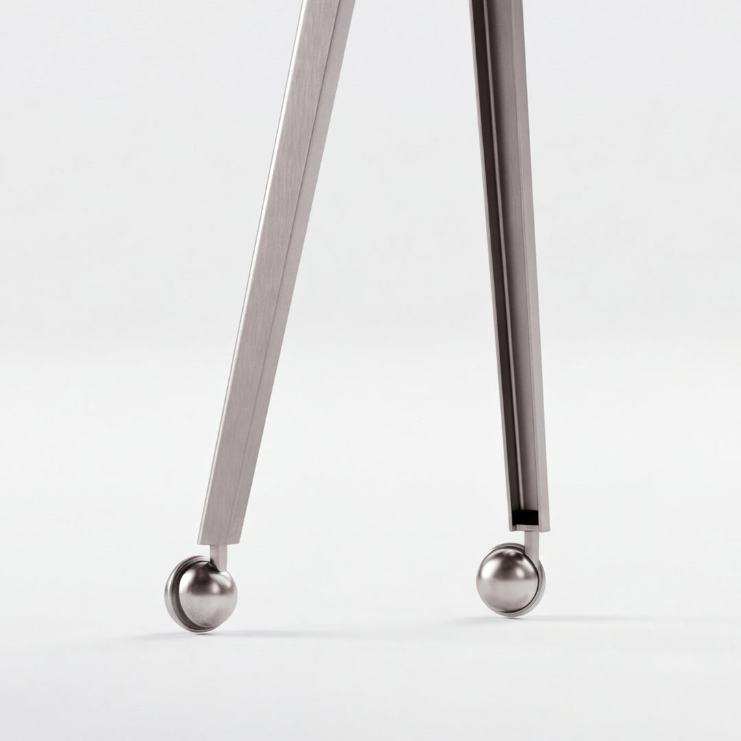 STAINLESS STEEL Wheels - Scandinavian design - JALG TV Stands