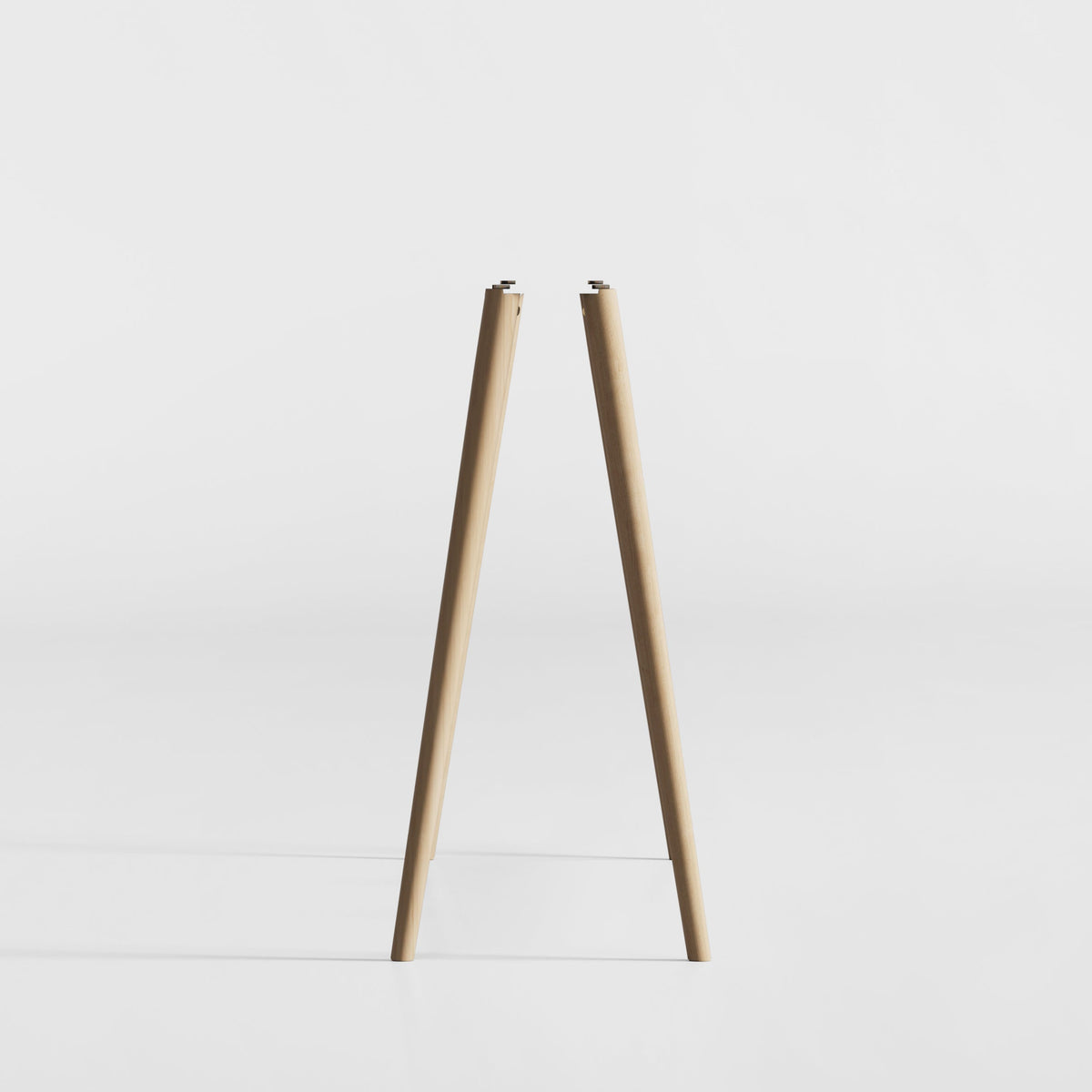 BIRCH / Natural Glossy Leg Set for Regular 42"-55" TV Stand