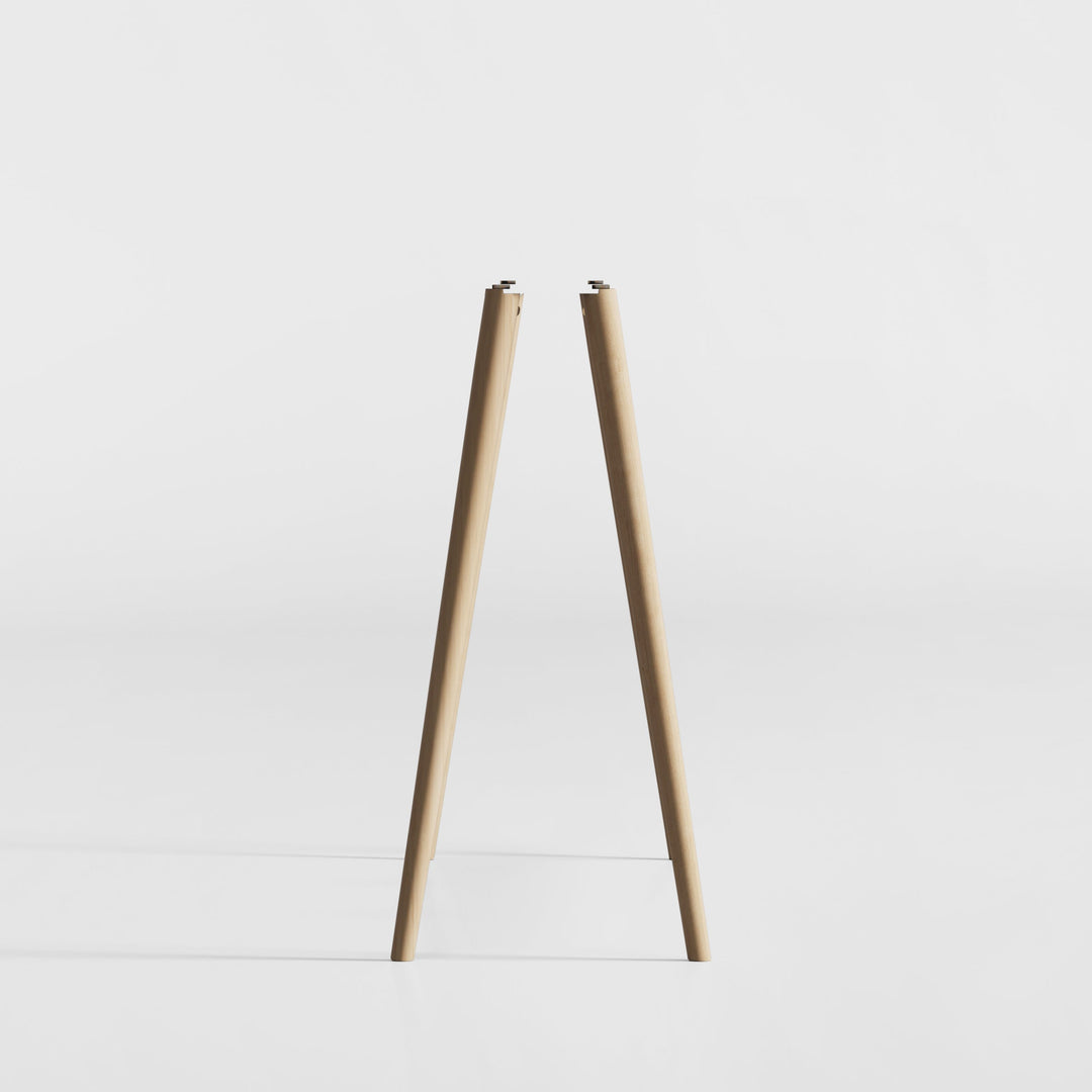BIRCH / Natural Glossy Leg Set for XL 55"-77" TV Stand - Scandinavian design - JALG TV Stands