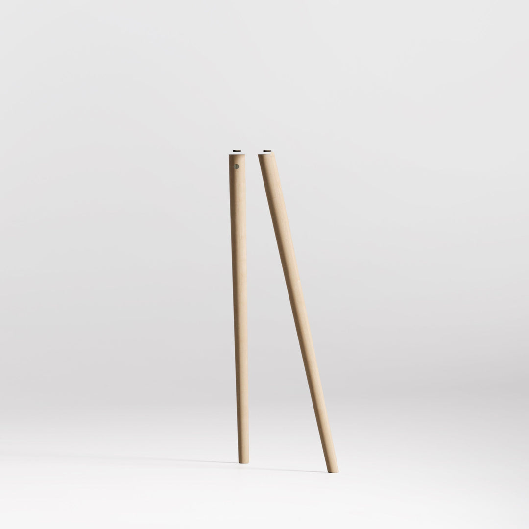 BIRCH / Natural Glossy Leg Set for XL 55"-77" TV Stand - Scandinavian design - JALG TV Stands