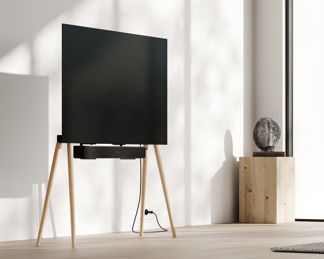 BIRCH / Natural Glossy Leg Set for XL 55"-77" TV Stand - Scandinavian design - JALG TV Stands