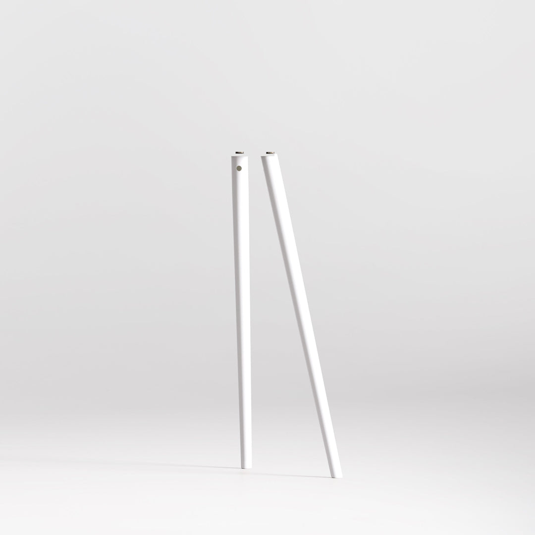 BIRCH / White Leg Set for XL 55"-77" TV Stand - Scandinavian design - JALG TV Stands
