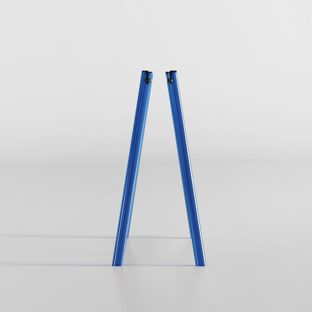 BLUE Acrylic Leg Set for Regular 42"-55" TV Stand - Scandinavian design - JALG TV Stands