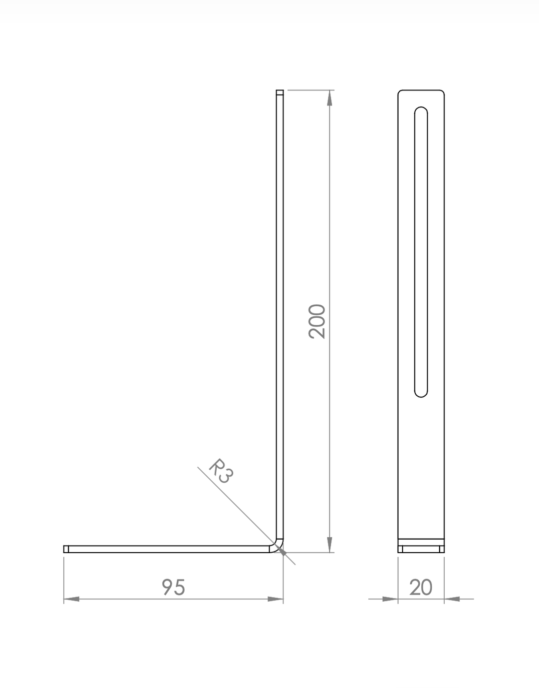 BRACKETS for soundbar or shelving plate (INCLUDED WITH EVERY TV STAND PURCHASE) - JALG TV Stands
