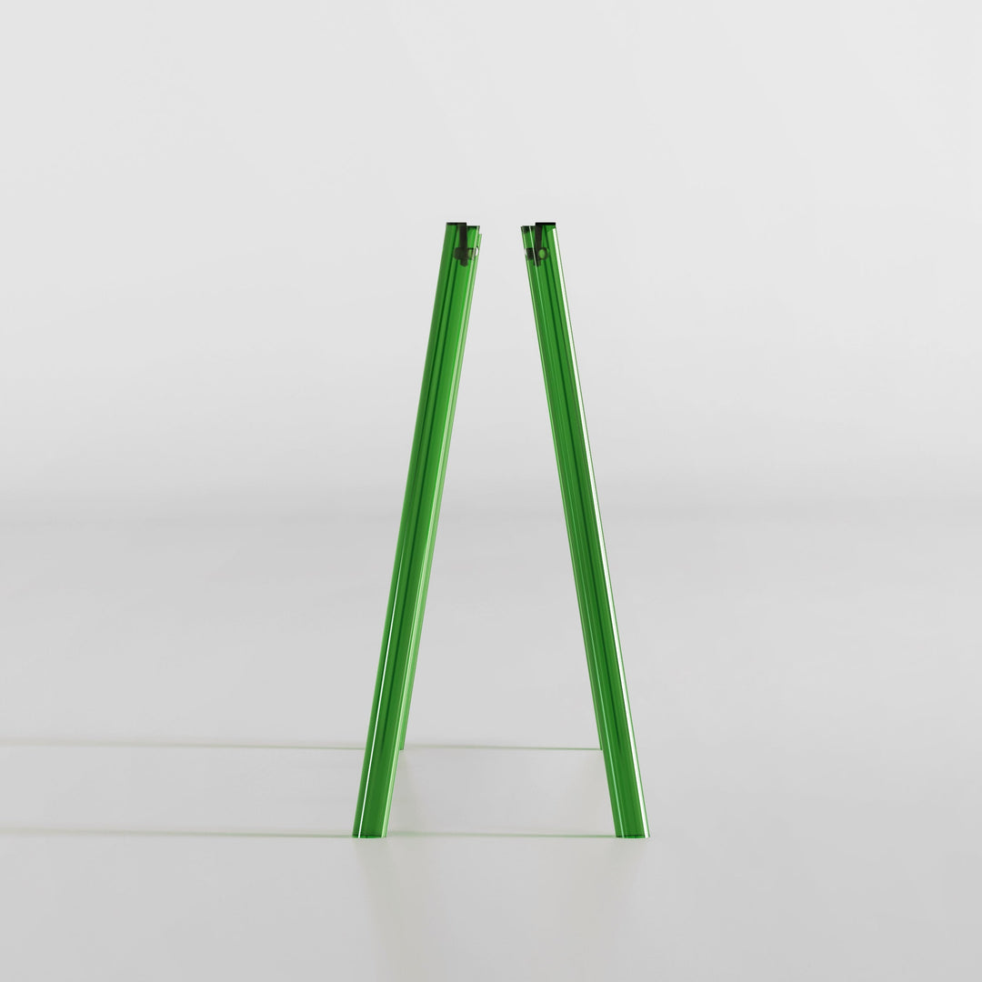 GREEN Acrylic Leg Set for Regular 42"-55" TV Stand - Scandinavian design - JALG TV Stands