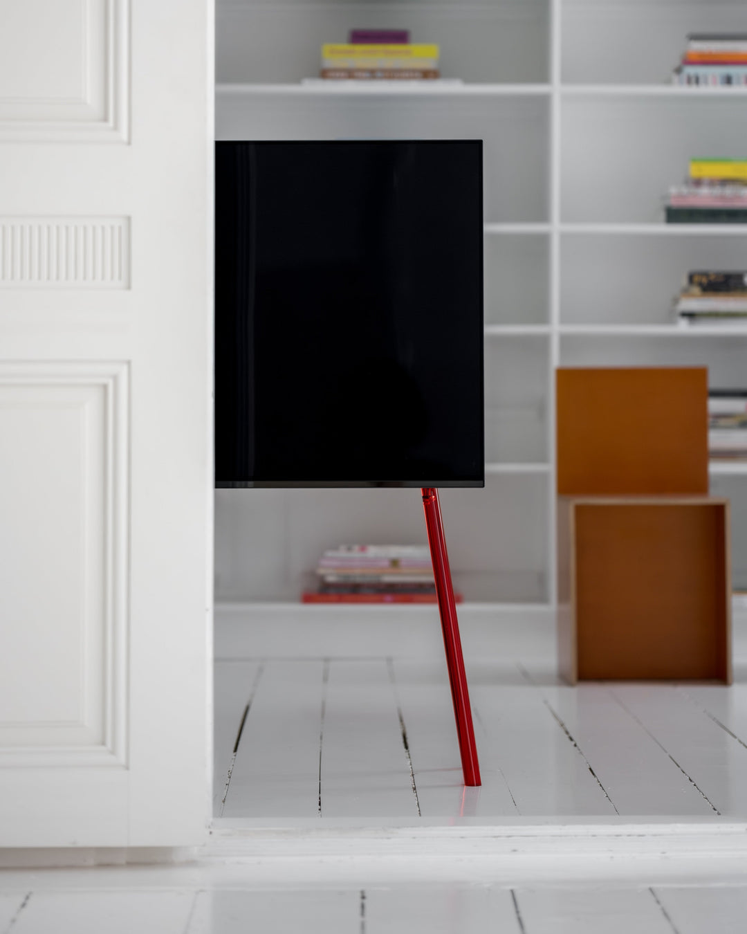RED Acrylic Leg Set for Regular 42"-55" TV Stand - Scandinavian design - JALG TV Stands