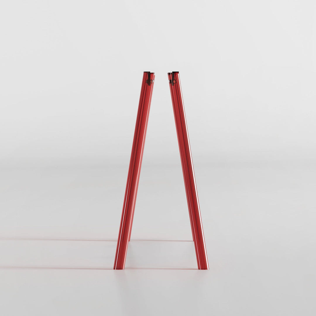 RED Acrylic Leg Set for Regular 42"-55" TV Stand - Scandinavian design - JALG TV Stands