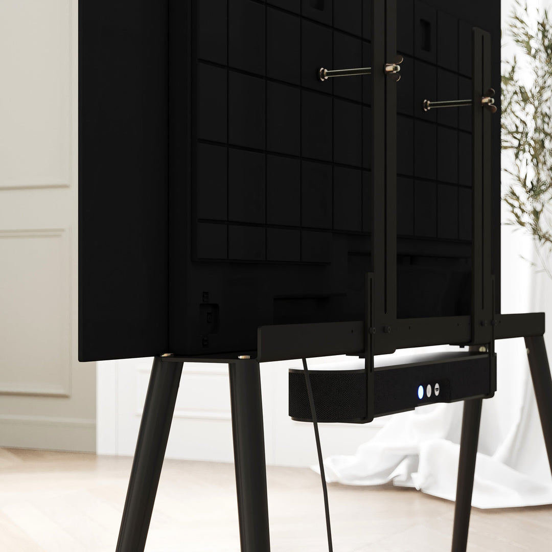 TV Stand - BIRCH XL / BLACK 55" - 77'' - JALG TV Stands