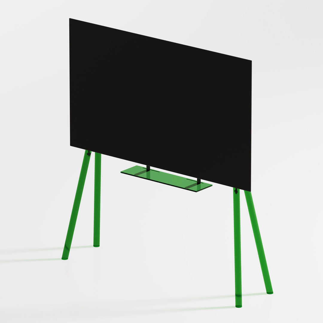 Acrylic / Green 42"-55" - JALG TV Stands