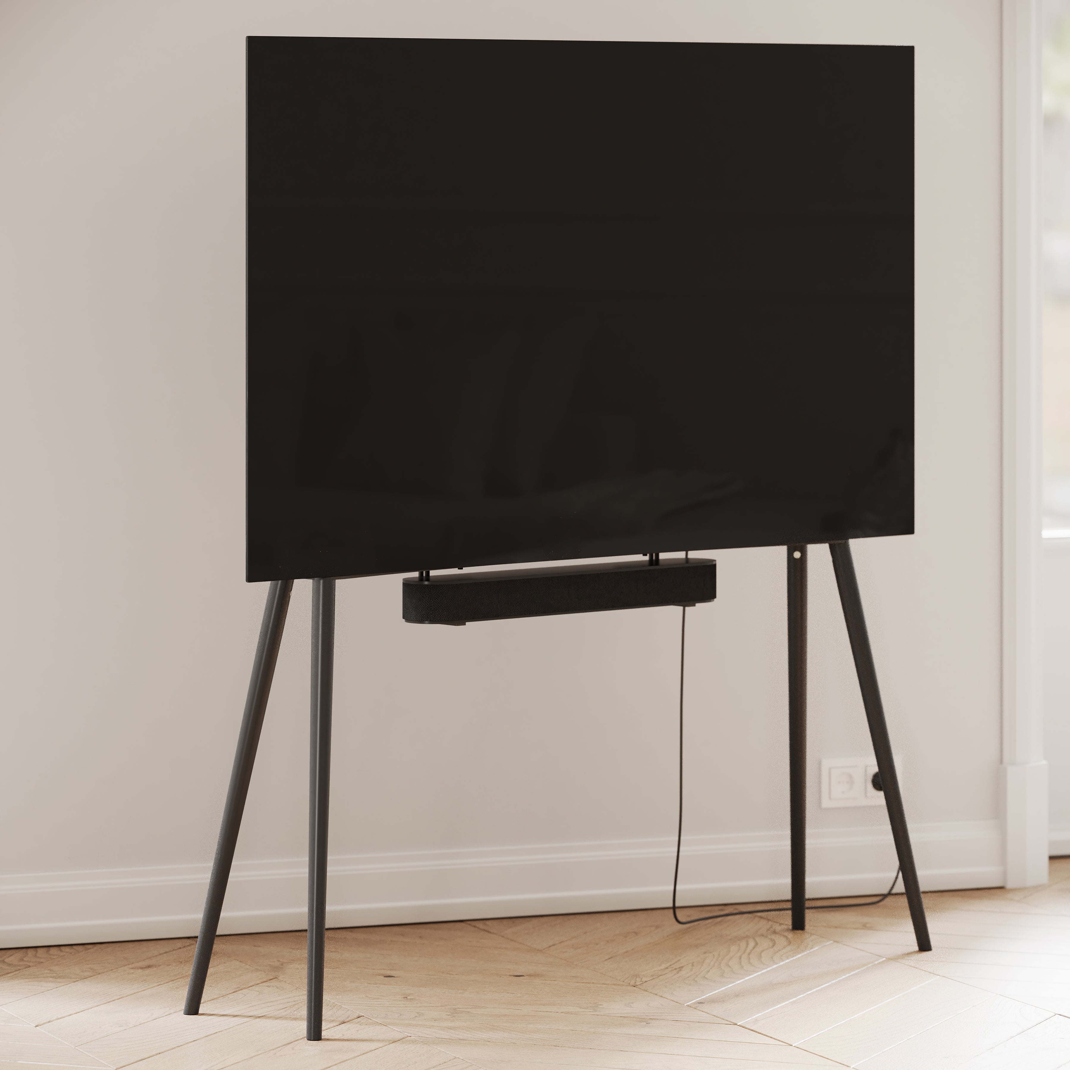 JALG TV STAND /BIRCH BLACK 42〜55inch BIRCH / BLACK 42