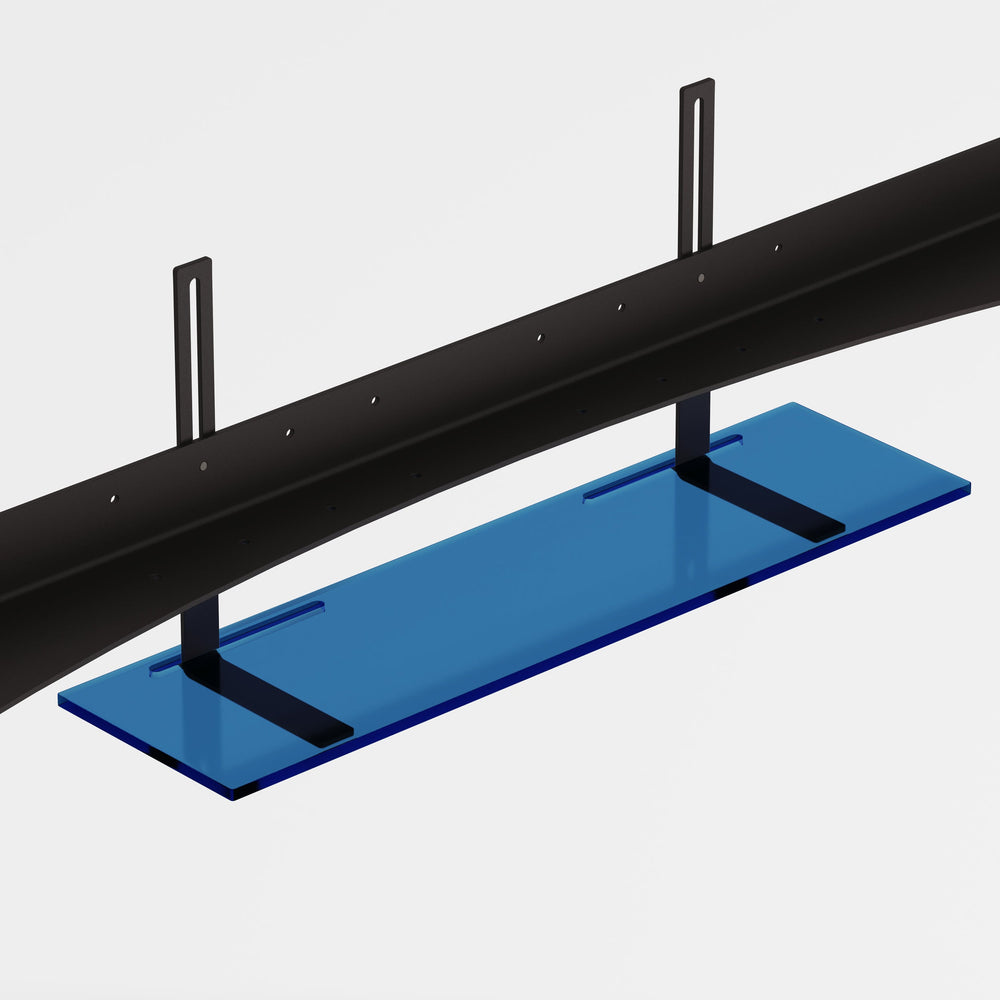 BLUE Acrylic Shelving Plate (brackets are included) - JALG TV Stands