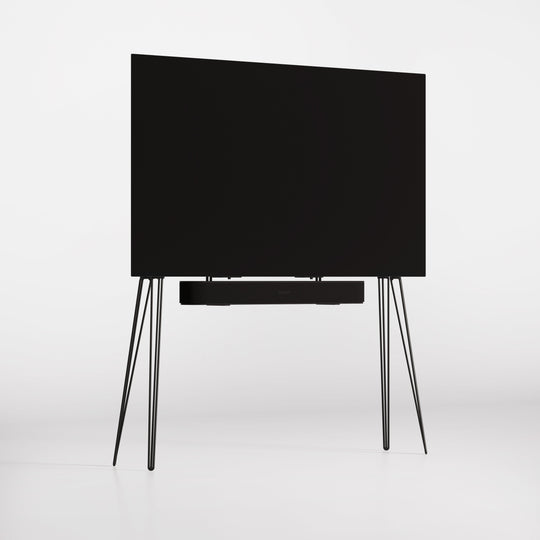 Hairpin / BLACK Easel design TV stand Scandinavian wood